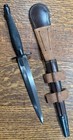 Rare Ww2 Fairbairn Sykes F-s Knife 2nd Pattern Blued Hilt Original Scabbard Exc-