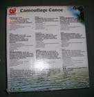 Bestway Camouflage Canoe 130  Long  2 Person  New In Box  One Kayak Paddle  New 