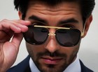Men Fashion Sunglasses Oversized Square Gold Flat Top Frame Hip Hop Fancy Black