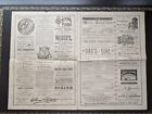 Bijou Theatre 1886 Playbill Boston Ma  dad s Girl  Vintage Ads Ex 12 X 16 