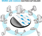 80mm Car Dash Dashboard Suction Cup Mount Disc Disk Garmin Nuvi 57 58 Lm Lmt Gps