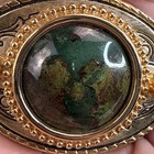 Metal   Stone Belt Buckle Vintage Western Cowboy Native American Style 2 5   