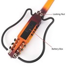 Fojill Electric Classical Guitar Nylon String Travel Portable Silent With Gigbag