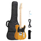 Yellow Electric Guitar For Tl Tele With Maple Fingerboard Bag 22 Frets 6 String