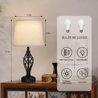 Touch Table Lamps Set Of 2  Nightstand Lamp With Usb Ports Bedside 3 Way Touc   