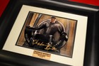 Chadwick Boseman Signed Black Panther Autograph  Coa  Uacc  Frame  Plaque  Dvd