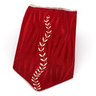 Vintage 40s 50s Men s Necktie Swing Rockabilly Satin Damask Red Cream 51 x 3 5 