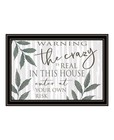 The Crazy Is Real Black Framed Print Wall Art