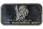 1776 Bennington Battle Flag 1 Oz 999 Fine Silver Art Bar Washington Mint 1972 76