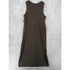 Vtg R k Originals Dress 16 Floral Beaded Modest Vegan Suede Prairie Cottage Zip