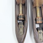 Wood Weaving Loom Boat Shuttle W bobbin Tru-loc   Candle Holder X2 Pair Decor