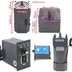 110v 120w Ac Gear Motor Electric Variable Speed Reduction Controller 1 10 135rpm