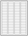 8000 1 75  X  5  Self Adhesive Return Address Labels 80 Per Sheet   80 Up  