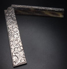 Vintage  935 Germany Sterling Silver Folding Hair Comb Fully Intact