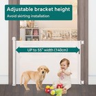 Baby Gate  Extra Wide Safety Kids Or Pets Gate  33    Tall  Extends To 55    White
