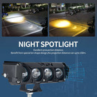 2x 5   Led Work Light Bar Spot Flood Pods Off Road Truck Fog Lights Yellow White