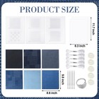 Hahafelt Sashiko Kit Thread And Needles Thimble Denim Fabric Blue