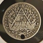1887 Nicaragua 5 Cents Silver