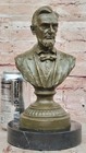 Abraham Lincoln Bronze Bust Sculpture Statue Signed Arrieta Museum Quality Art
