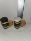 Vintage Pennsylvania Dutch Country Mug Salt And Pepper Shakers Horse Buggy Farm