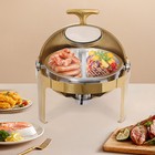 8l 8 45qt Round Chafing Dish Stainless Steel Chafer Buffet Catering Warmer Set