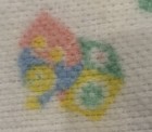 Sweet Vtg Carter s Waffle Weave Thermal Baby Blanket Circus Clowns Bears Trains
