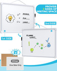 Maxgear Small Dry Erase Board  14 x11  Double Sided Hanging Whiteboard For Wall 