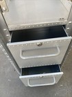 Vintage 1995-99 Aluminum Oakley Display Cabinet   X Metal Design 6    -  2 Drawer