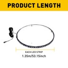15 5  Rgb   Flow Chasing Double Row Led Wheel Ring Rim Lights For Truck Car Set