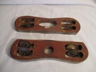 Vintage Wooden Tambourines Percussion Rhythm Instruments Lot Of 2 Made In India