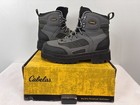 Cabela   s Ultralight Ii Wading Boots Sz 9 Men   s Grey Fly Fishing Cleat Bottoms 