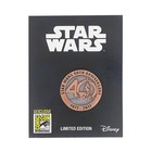 Star Wars 40th Anniversary Bronze Collector Pin     Sdcc 2017 Limited Edition