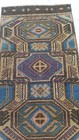 Rare Unique Antique Rug Geometric Special Carpet Decorator  Wool Rug