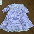 American Girl Samantha s Bridesmaid Dress  Bouquet And Hat Lilac Satin