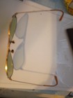 Vintage 40   s Wilson Wwii Aviator Pilot Sunglasses Green Lenses W case