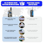 Lifetime Free Global Unlimited Range 4g Lte Poc Walkie Talkies Long Silver