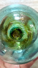 Rare Japanese Glass Fishing Float              Mark 3 5    Vintage Light Green Seal