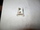 Winter Christmas Scene Bone China Thimble 1  Tall