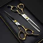 Professional Hair Scissors 6 0 Salon Barber Shears Hairdressing Cutting Tool Sha