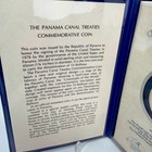 1978 Panama 10 Balboas Sterling Silver Proof Canal Treaty Franklin Mint Ogp