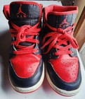 Nike Air Jordan 1 Retro High Bred Black Red Youth 4y  Nice Basketball Shoes