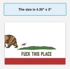 Vintage California State Flag Bumper Stickers Heavy Duty 2 Pack Lot 