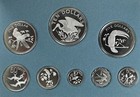 Belize 1981 Proof 8-coin Sterling Silver 3 22oz  Set  birds  Mintage - 615