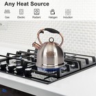 Whistling Stovetop Tea Kettle Food Grade Stainless Steel  Hot Water Fast To Boil