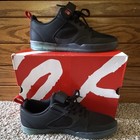 Es Black Low-top Lace-up Skate Shoes W  Strap Us 9 Dead Stock New