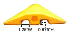 9 Foot Long  2 X 4 5 Feet  High Density Polyethylene Speed Bump Cable Guard With