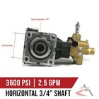 3600 Psi Power Pressure Washer Water Pump  2 5 Gpm For Dewalt Dh3028  Dxpw3025