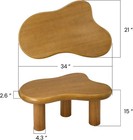 Cloud Coffee Table Modern Wood Coffee Table For Living Room Accent Center