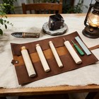 7pcs Obsidian Crafting Flint Knapping Tools Kit With 3 Copper Hammers  2 Pres   