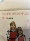 Vtg Uncut The Children s Corner Patterns 1988 Libby Jumperpants Blouse 5-6-7-8